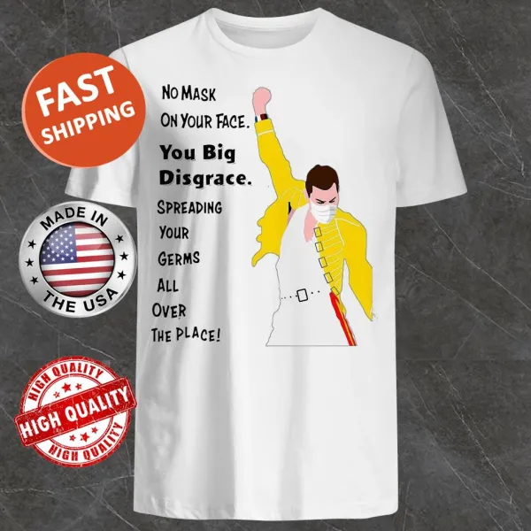 Shirt with playful Freddie Mercury quote