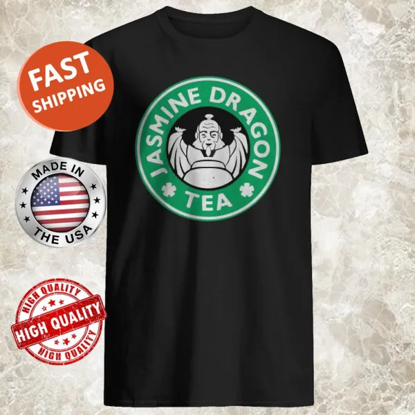 Shirt featuring Jasmine Dragon Tea logo design