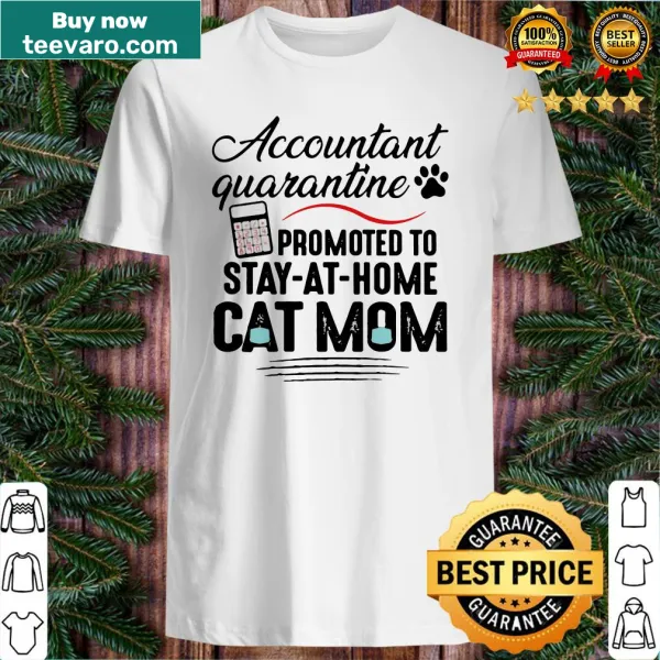Humorous text about being a cat mom on a shirt
