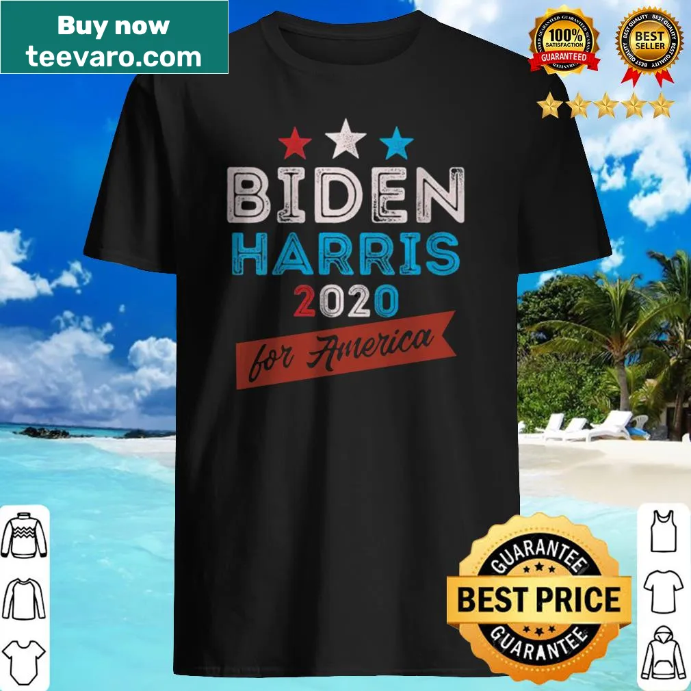 Biden Harris campaign message with patriotic design