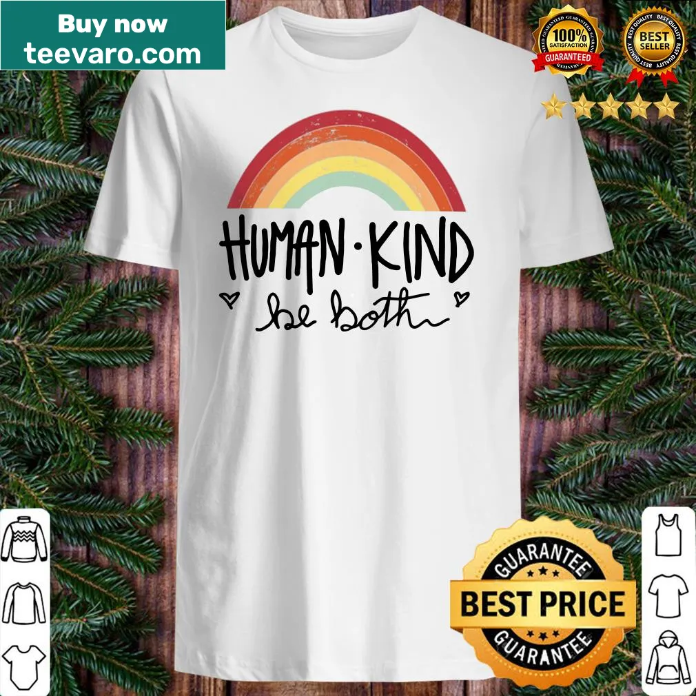 Shirt with retro sunset and 'Be Kind' message
