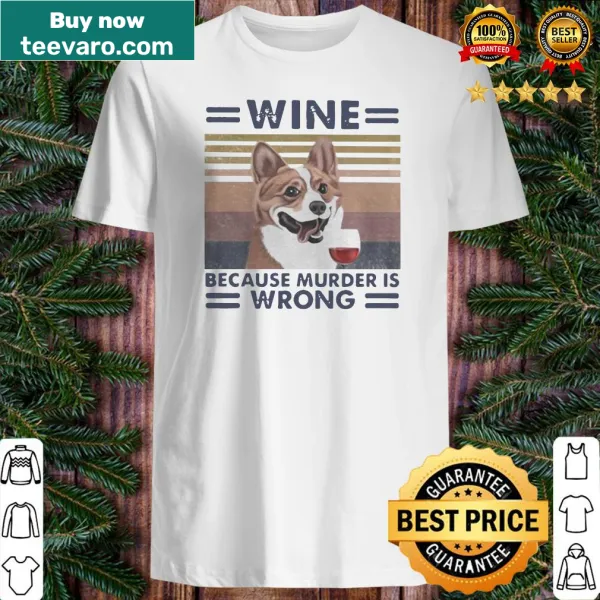 Vintage distressed shirt with a humorous corgi and wine graphic