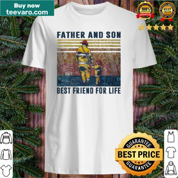 Vintage Firefighter Father and Son shirt