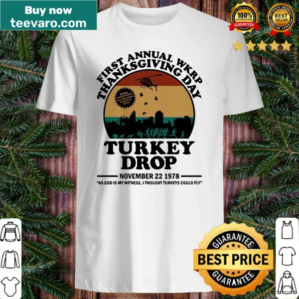 Vintage shirt commemorating the WKRP Turkey Drop episode for fans