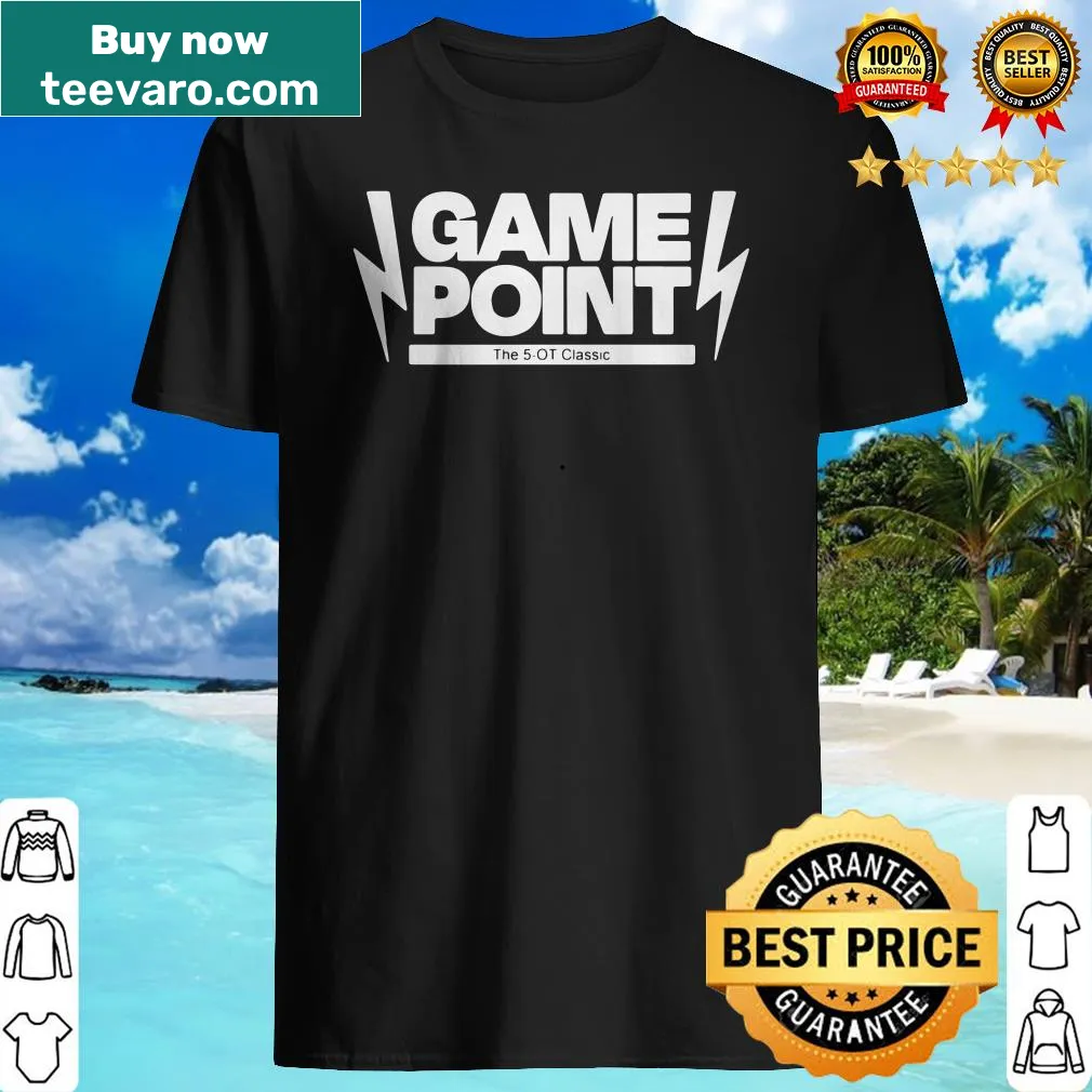 Sports shirt with the phrase 'Game Point The 5OT 2020'