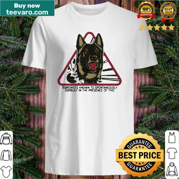 Funny German shepherd t-shirt with humorous text and graphic