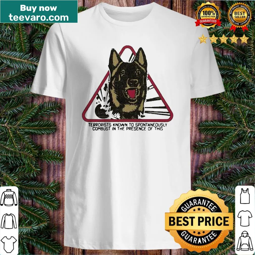 Funny German shepherd t-shirt with humorous text and graphic