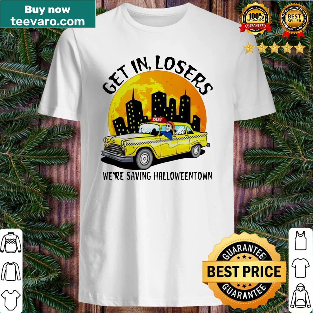 Whimsical Halloween shirt with playful taxi-themed text