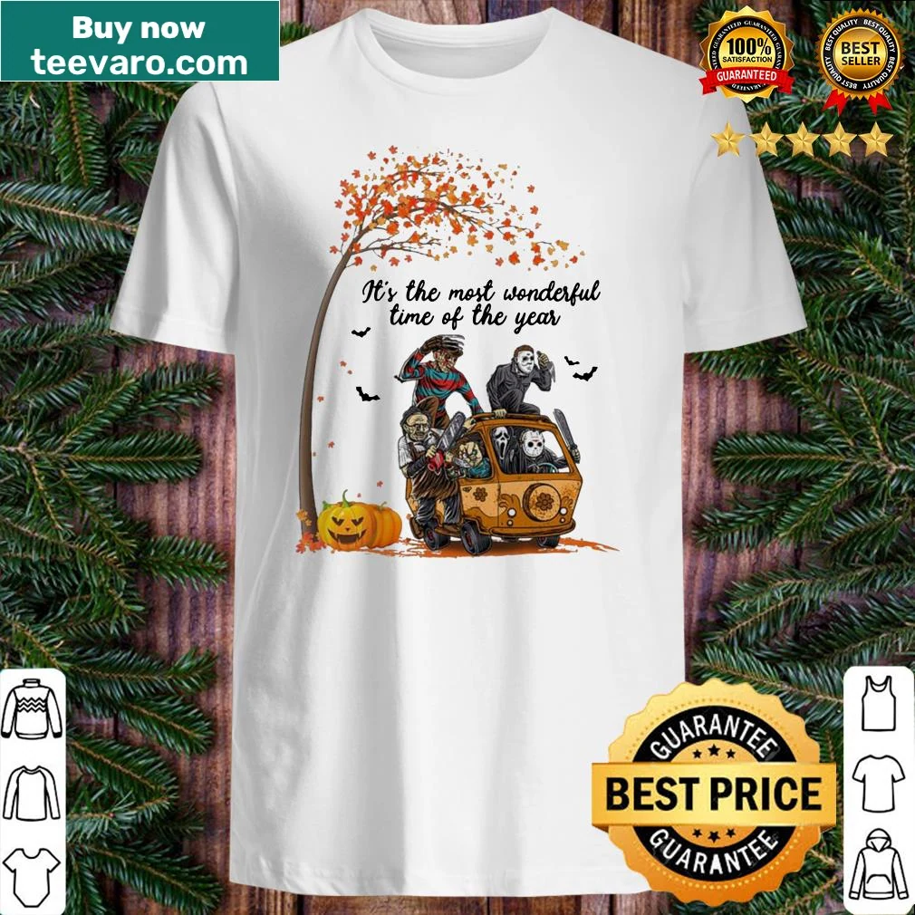Halloween shirt with pumpkin and spooky characters