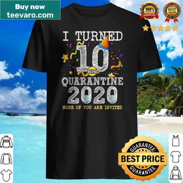 Cute design celebrating turning 10 during quarantine