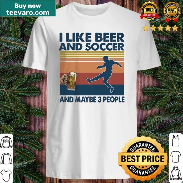 Vintage shirt with humorous text about soccer and friendships