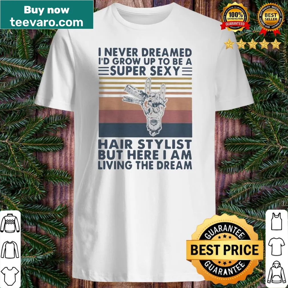 Vintage shirt celebrating hair stylists with humorous saying