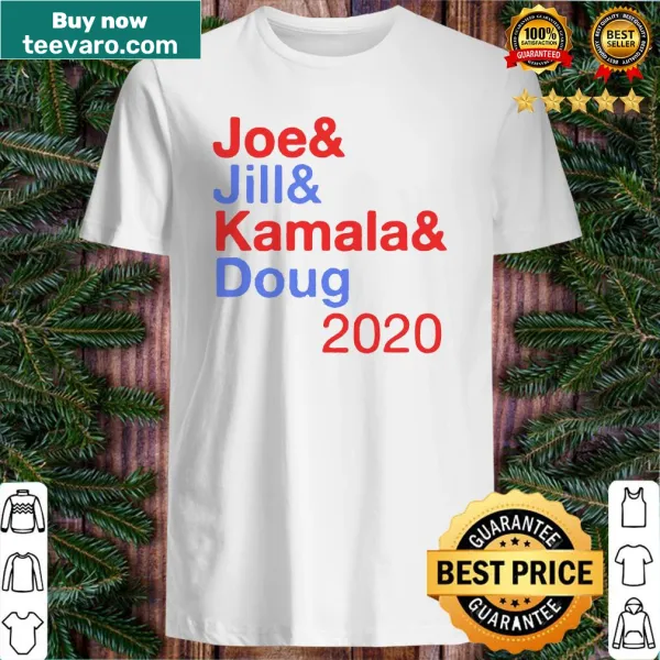 Joe and Jill and Kamala and Doug 2020 shirt with bold text