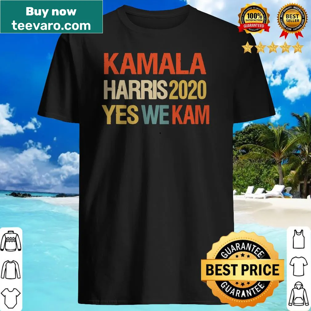 Bold typography shirt supporting Kamala Harris campaign