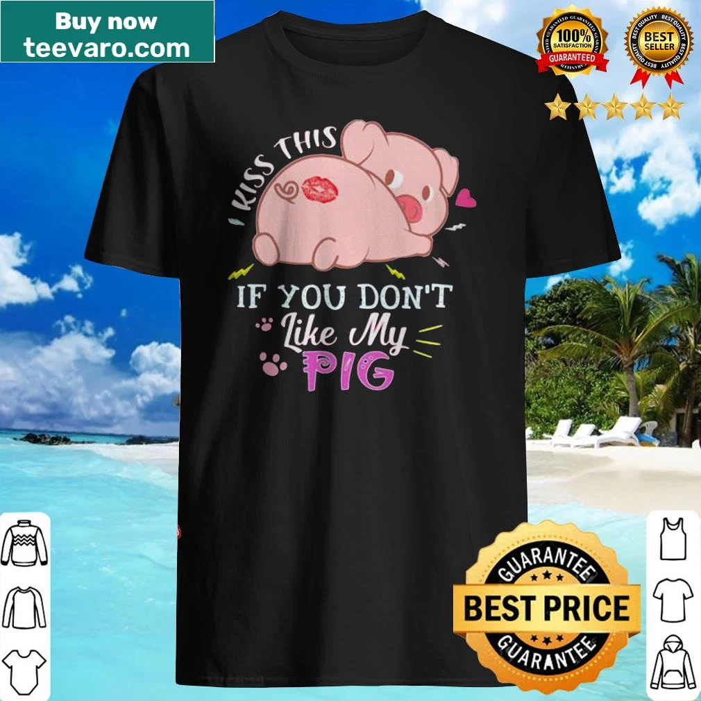 Humorous shirt expressing love for pigs with a playful graphic.