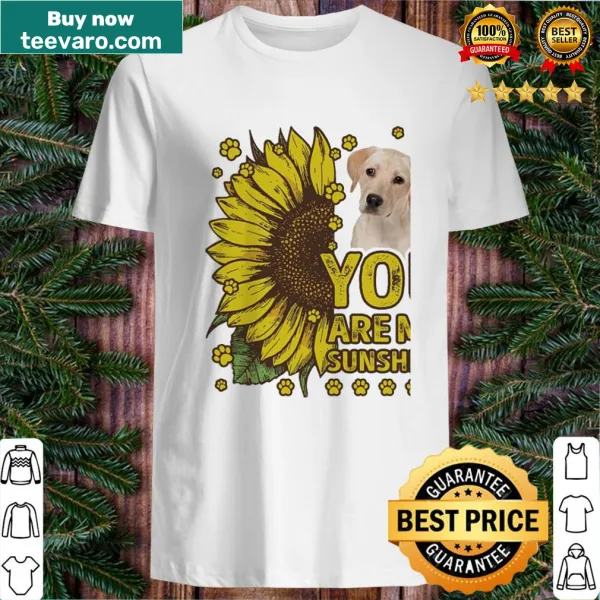 Labrador Retriever graphic shirt with 'You are My Sunshine' text