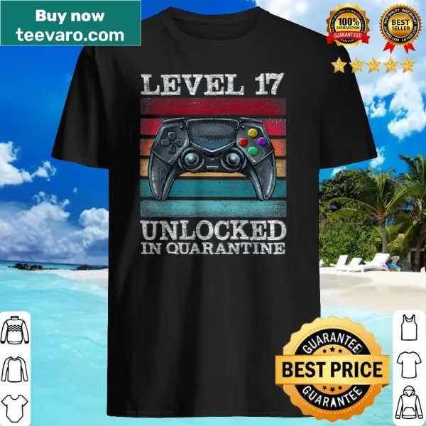 Gaming-themed T-shirt celebrating 17th birthday