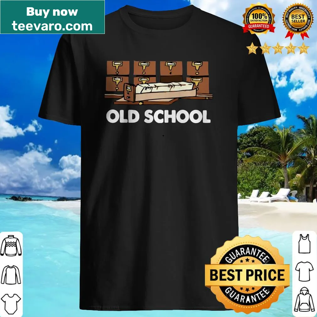 Old school librarian shirt celebrating literature
