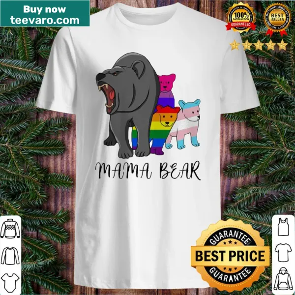 Mama Bear T-shirt celebrating LGBTQ+ pride with a heartfelt message