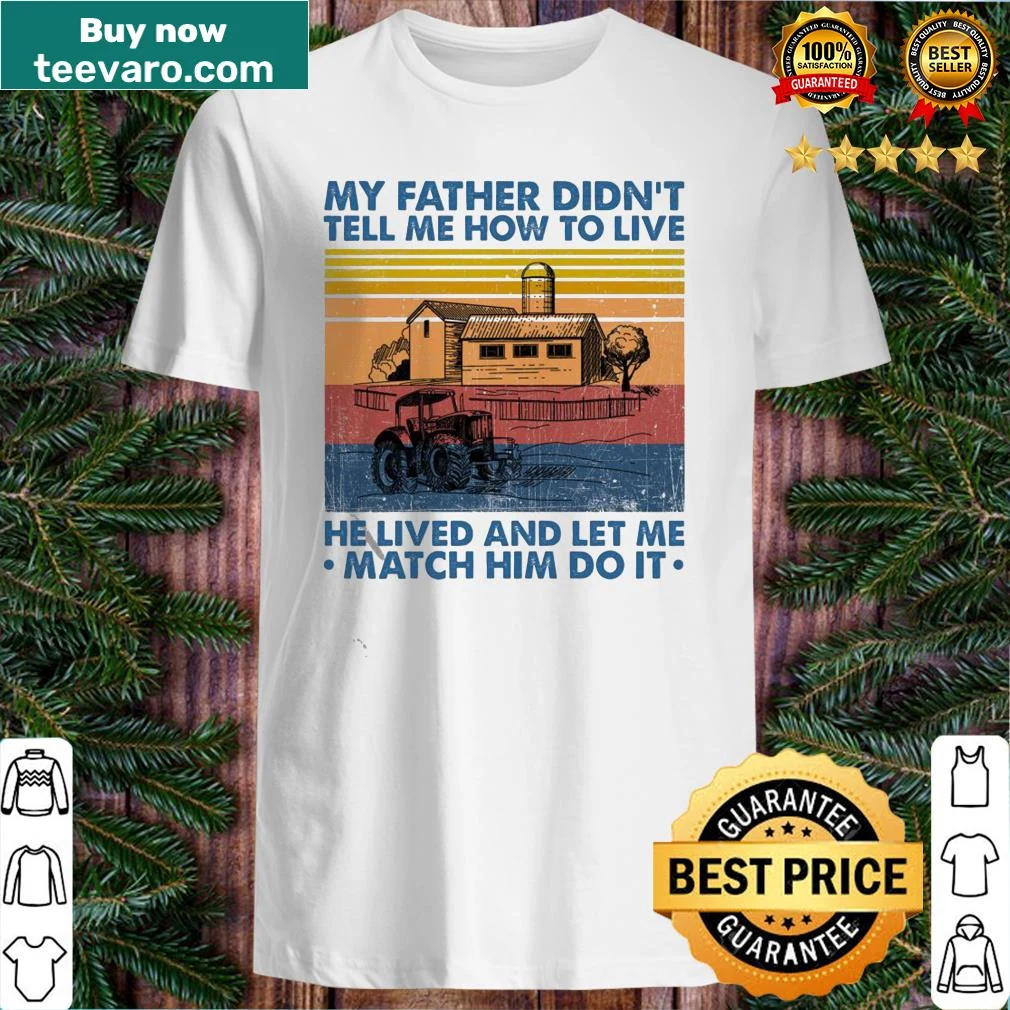 Vintage shirt with a heartfelt message about fatherly wisdom.