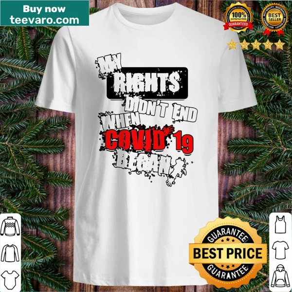 Vintage shirt with bold text about personal rights