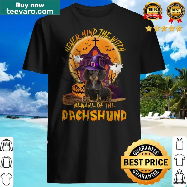 Halloween shirt featuring Dachshund and humorous text