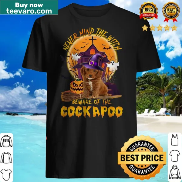 Halloween shirt featuring English Cockapoo and humorous text