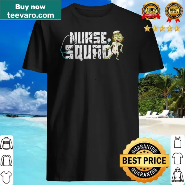 Halloween-themed Nurse Squad shirt with fun graphics