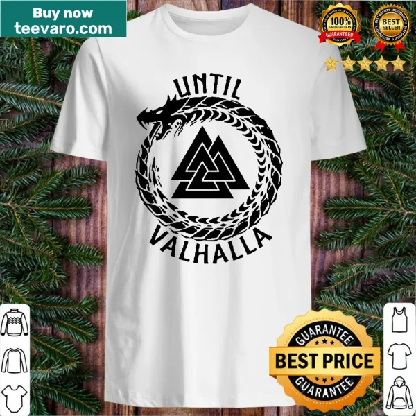 Valknut graphic shirt featuring Norse mythology symbols