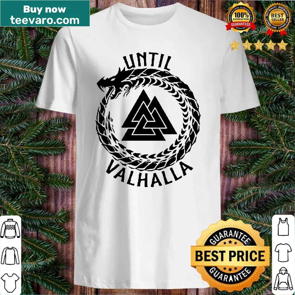 Valknut graphic shirt featuring Norse mythology symbols