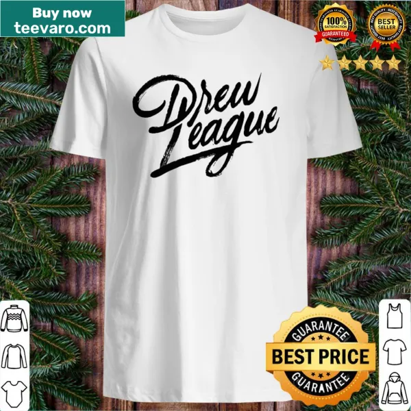 Shirt featuring the Official Drew League script design
