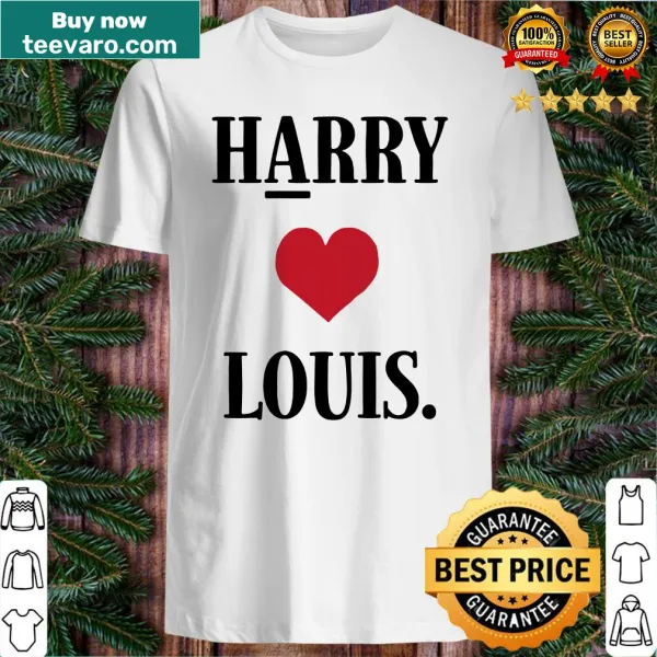 Heartfelt shirt with the phrase 'Harry Loves Louis'.