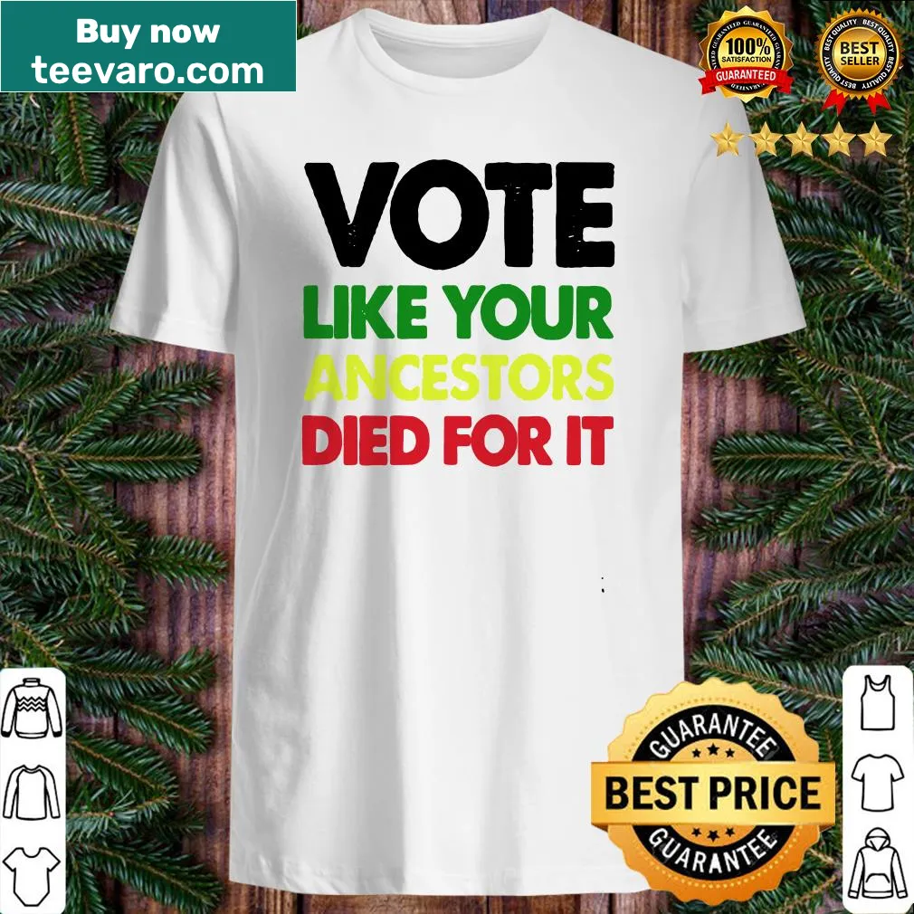 Inspirational shirt urging to vote
