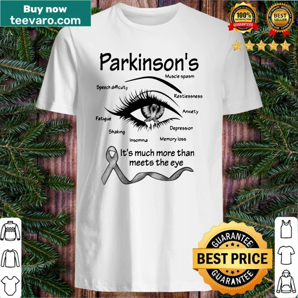 Awareness message about Parkinson's on a shirt