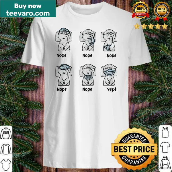 Funny shirt featuring a pig and playful mask-wearing message