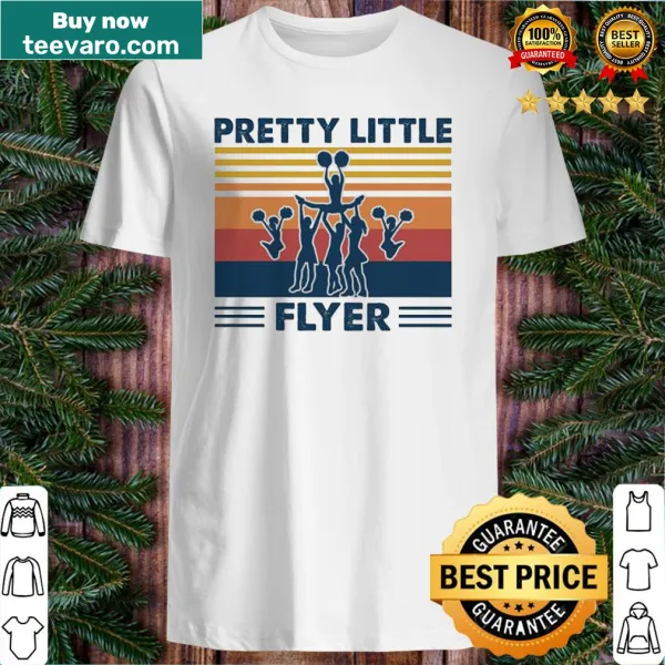 Vintage flyer-themed t-shirt with playful graphic design