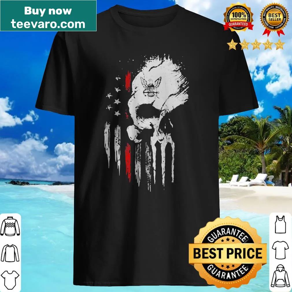 Skull and American flag design for Independence Day