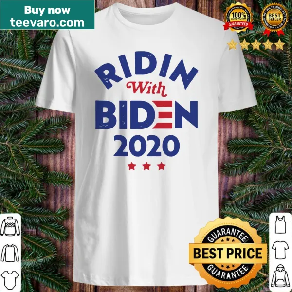 Shirt with 'Ridin With Biden' text