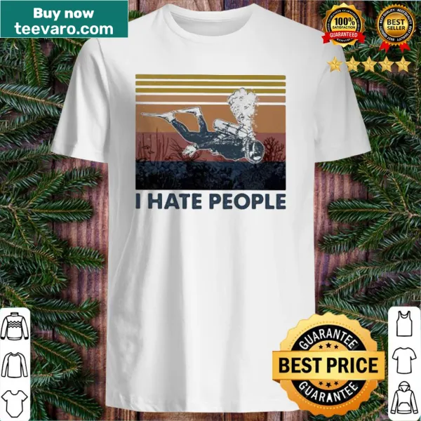 Funny vintage scuba diving shirt with humorous text