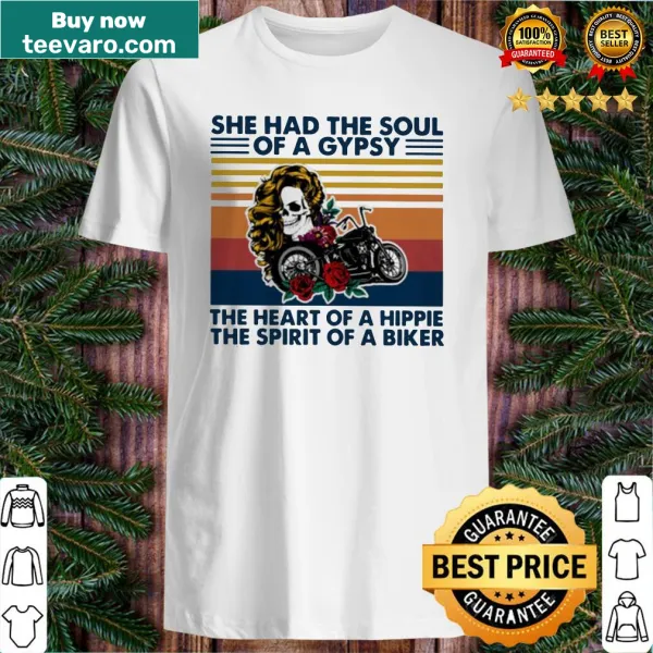 Vintage shirt with artistic skull girl and bike design celebrating freedom
