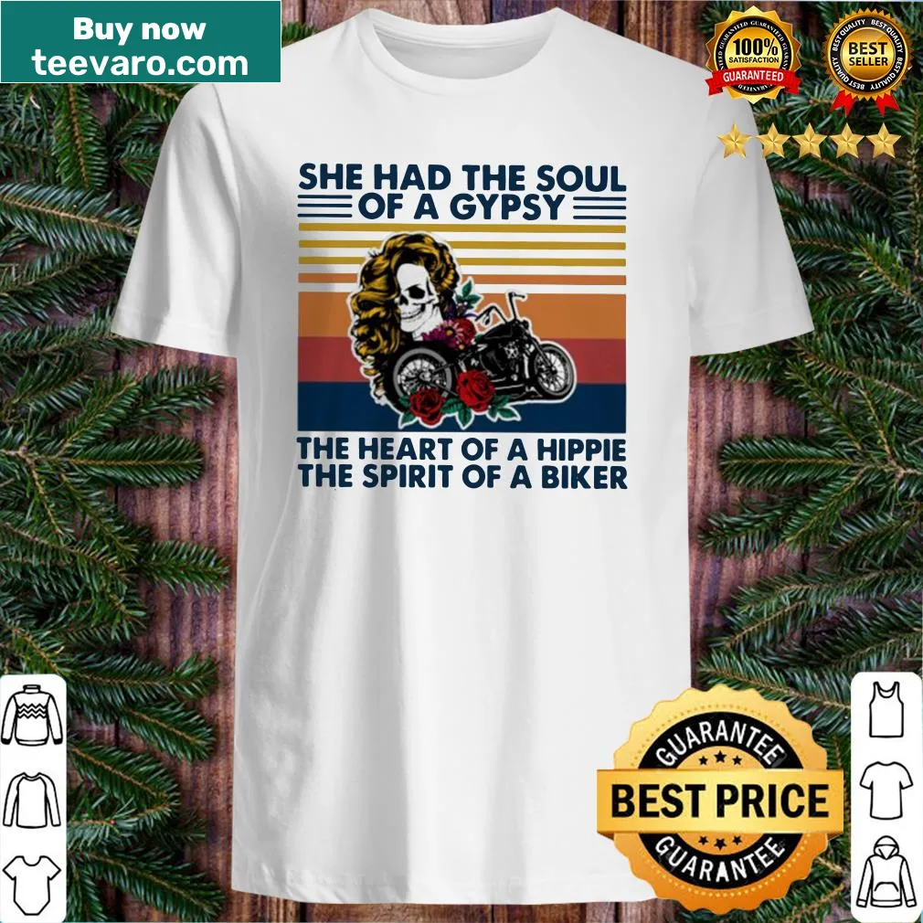 Vintage shirt with artistic skull girl and bike design celebrating freedom
