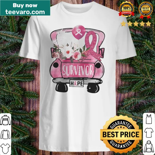 Empowering t-shirt featuring a message of hope for breast cancer awareness