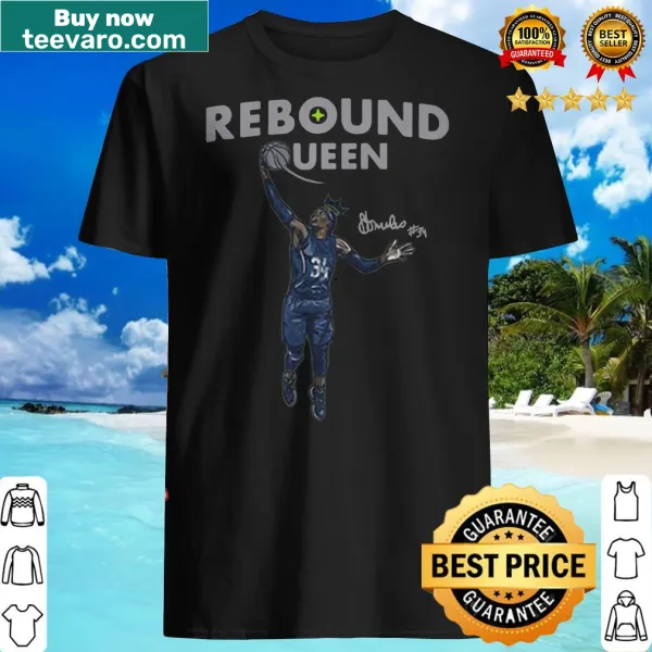 Official Rebound Queen t-shirt honoring Sylvia Fowles with bold graphic