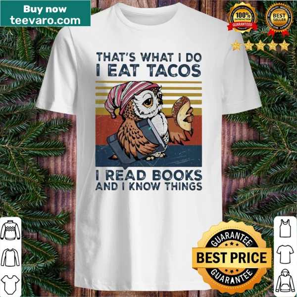 Vintage shirt featuring an owl and the taco, book phrase