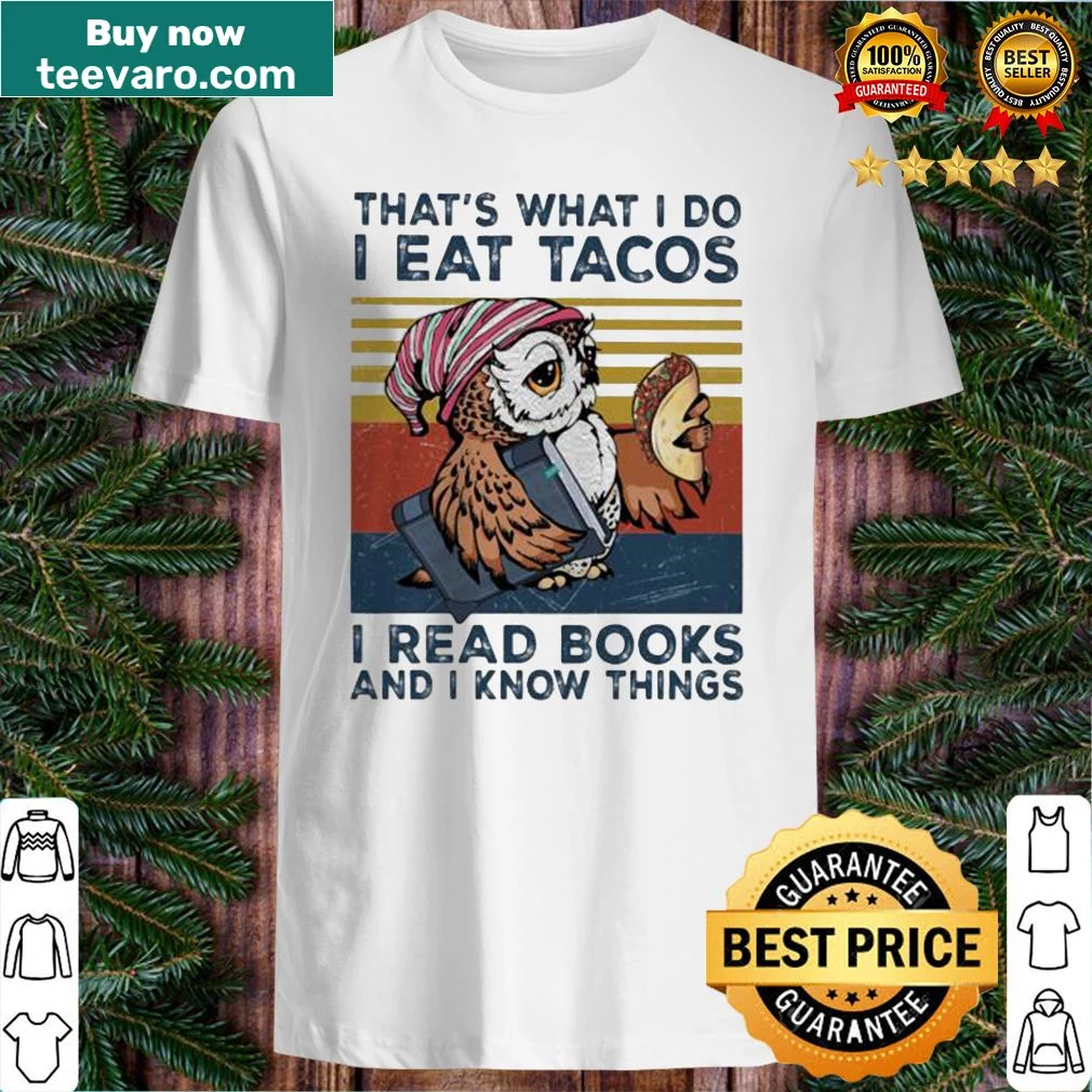 Vintage shirt featuring an owl and the taco, book phrase