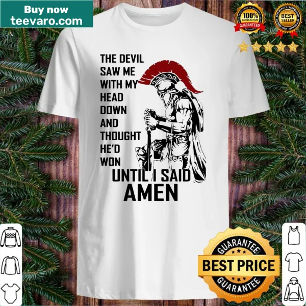Faith-themed shirt with a powerful message about resilience