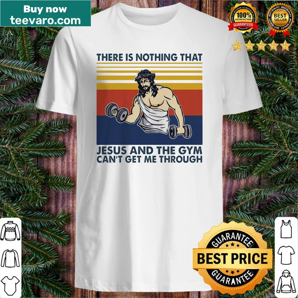 Vintage shirt with inspirational phrase about faith and fitness