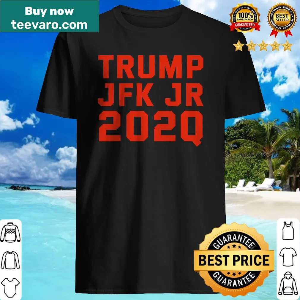 Shirt featuring Trump and JFK Jr. graphic from the 2020 election
