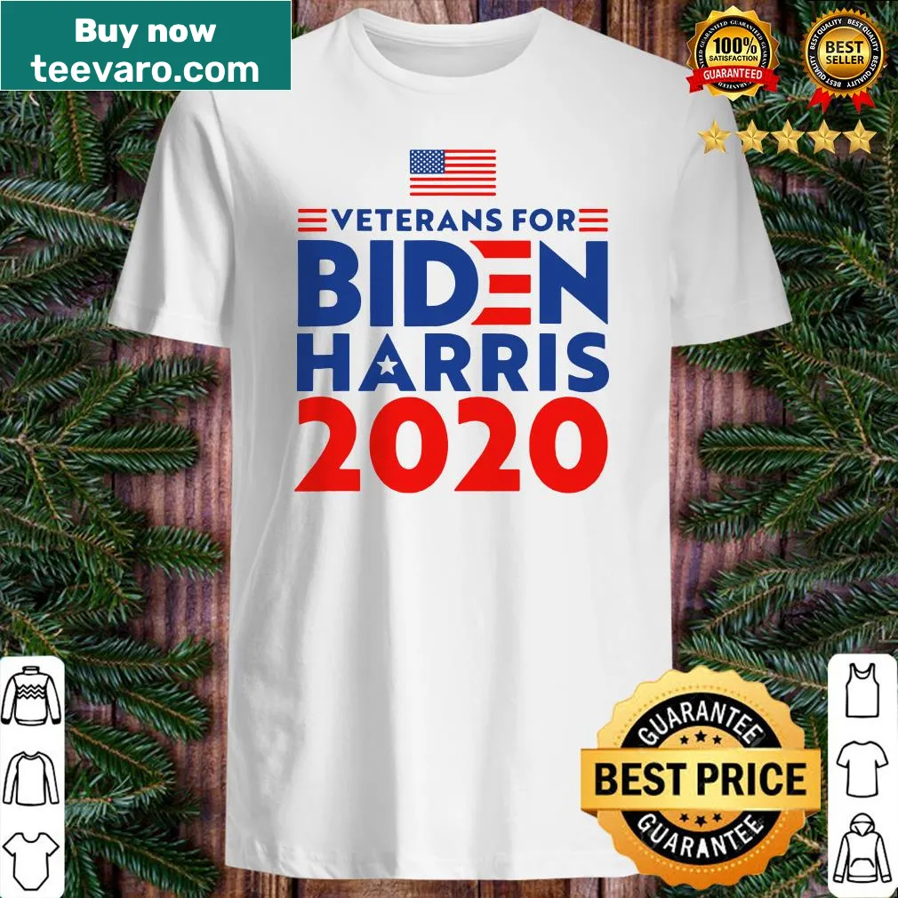 Pro-veteran political T-shirt supporting Biden and Harris 2020.