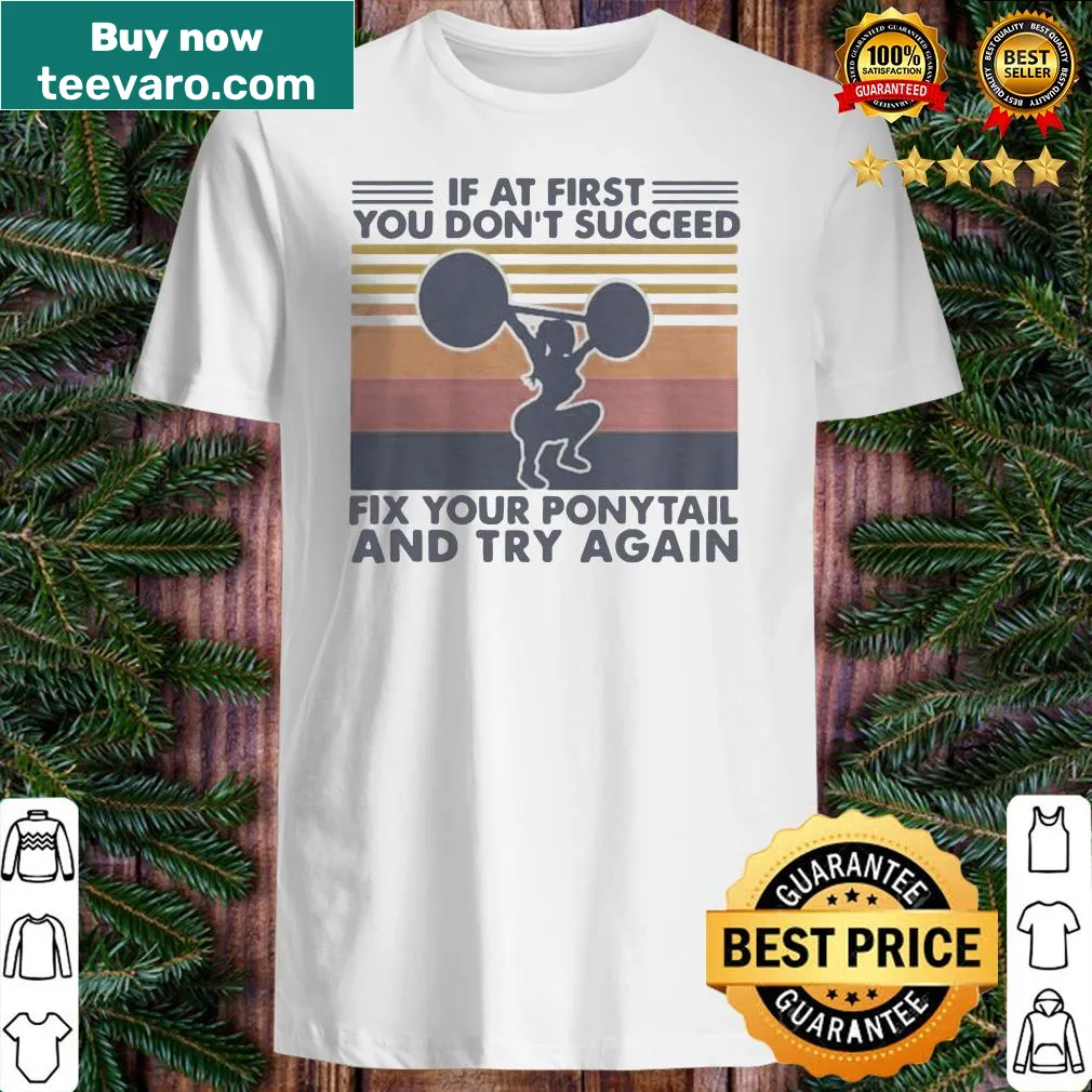 Vintage retro shirt with a motivational weightlifting phrase